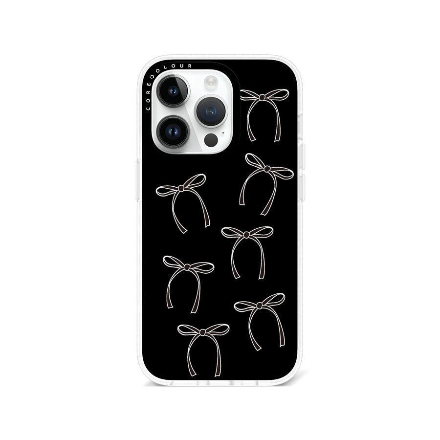 iPhone 14 Pro White Ribbon Minimal Line Phone Case MagSafe Compatible - CORECOLOUR AU