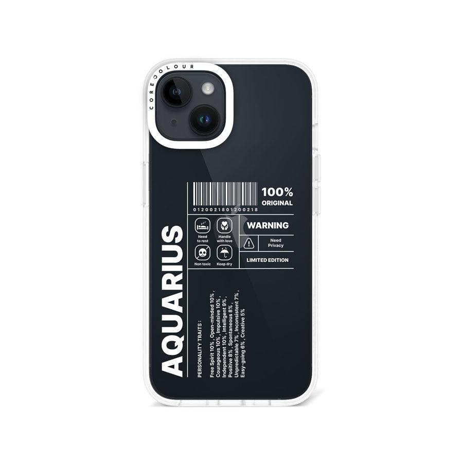 iPhone 14 Warning Aquarius Phone Case - CORECOLOUR AU