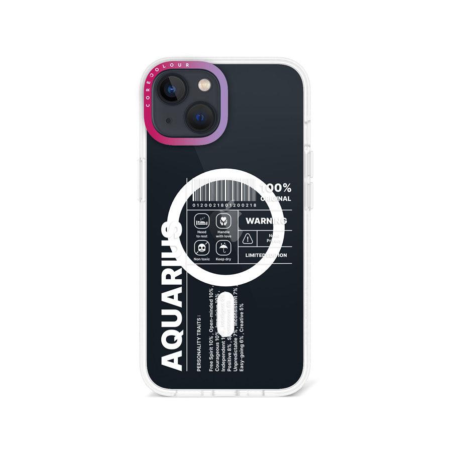 iPhone 14 Warning Aquarius Phone Case MagSafe Compatible - CORECOLOUR AU