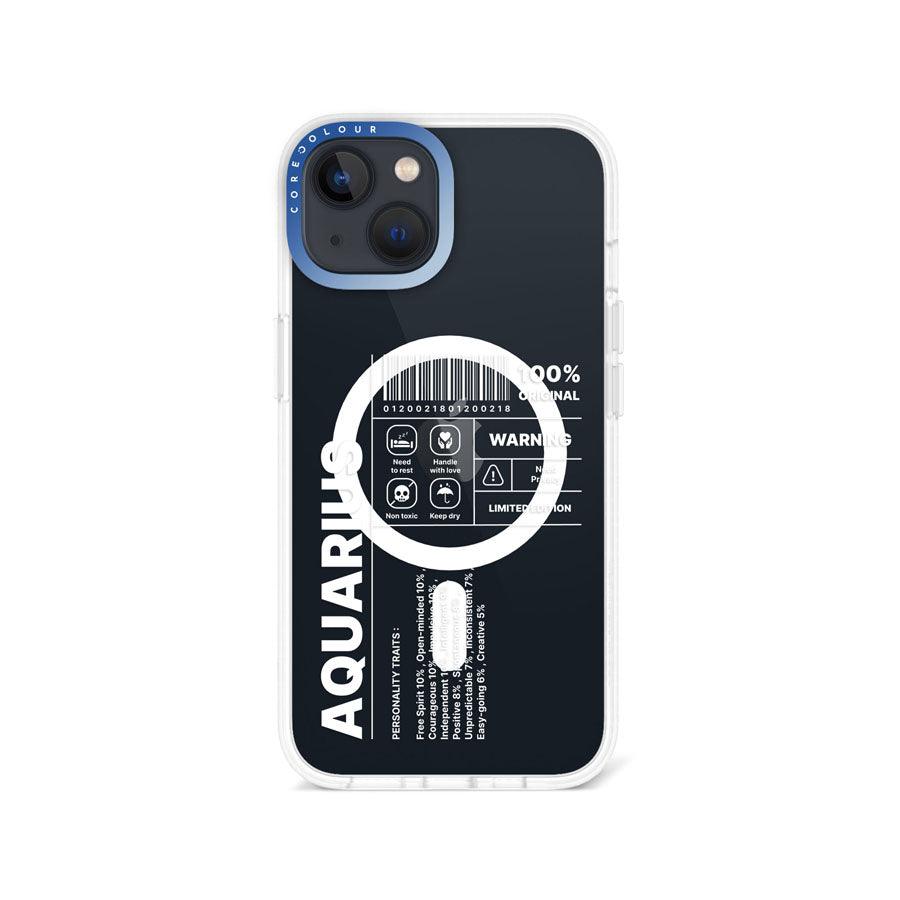 iPhone 14 Warning Aquarius Phone Case MagSafe Compatible - CORECOLOUR AU