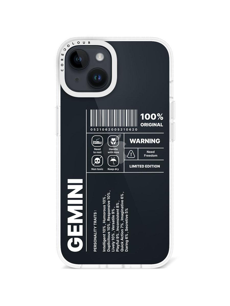 iPhone 14 Warning Gemini Phone Case - CORECOLOUR AU