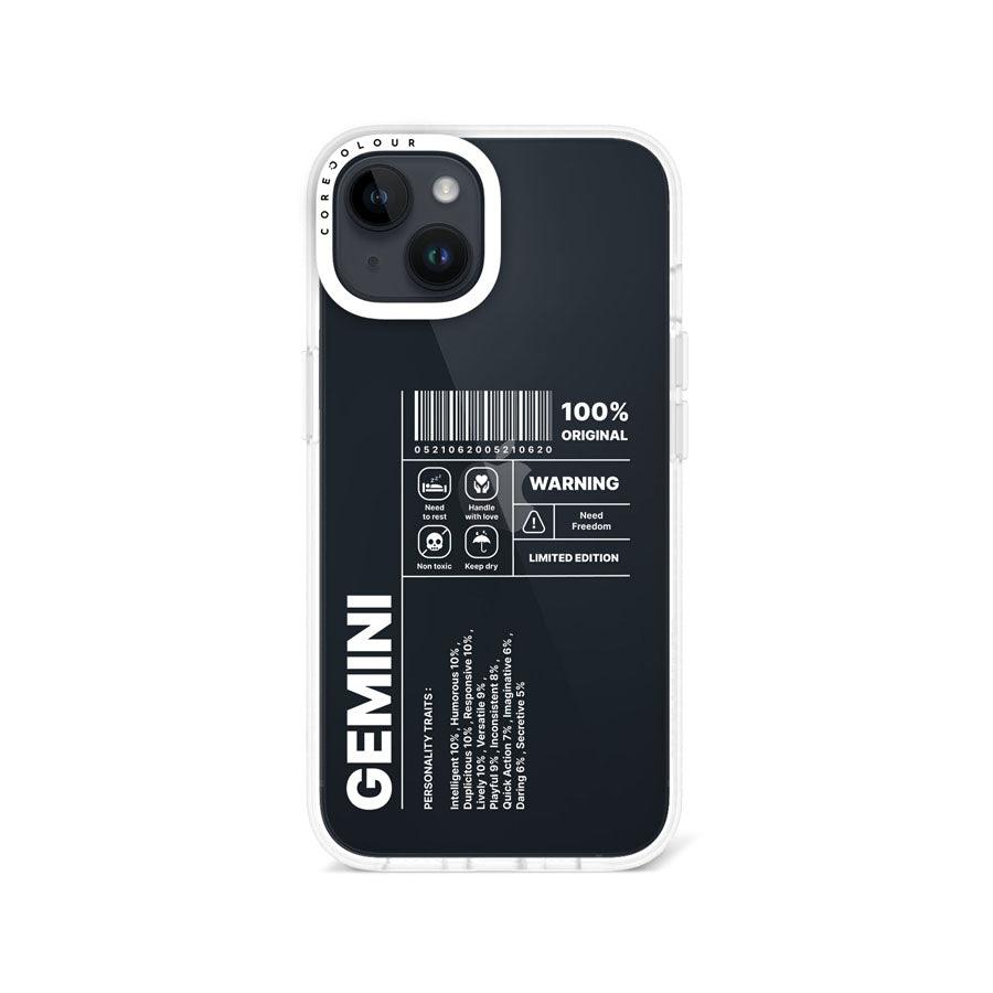 iPhone 14 Warning Gemini Phone Case - CORECOLOUR AU