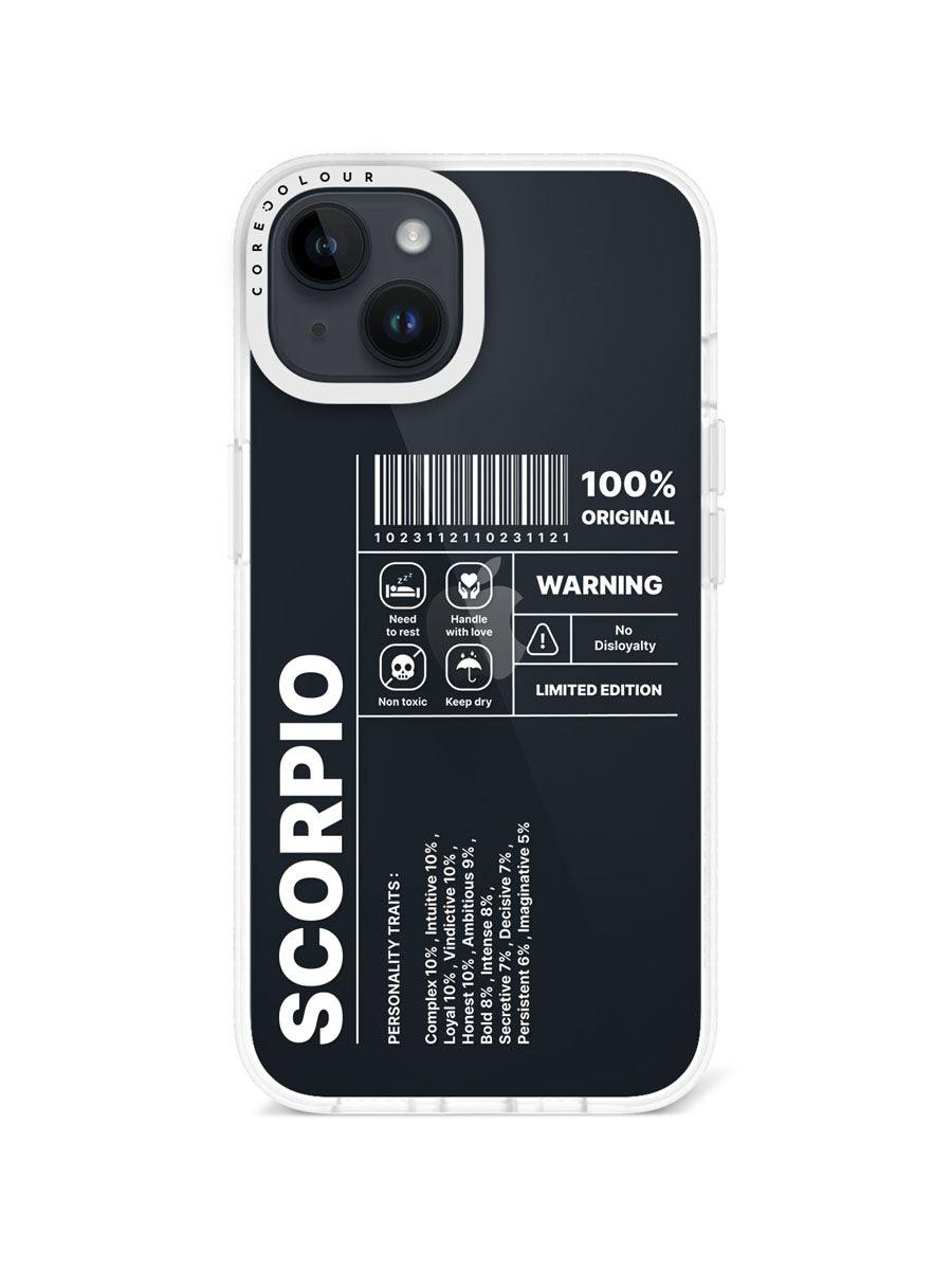 iPhone 14 Warning Scorpio Phone Case - CORECOLOUR AU