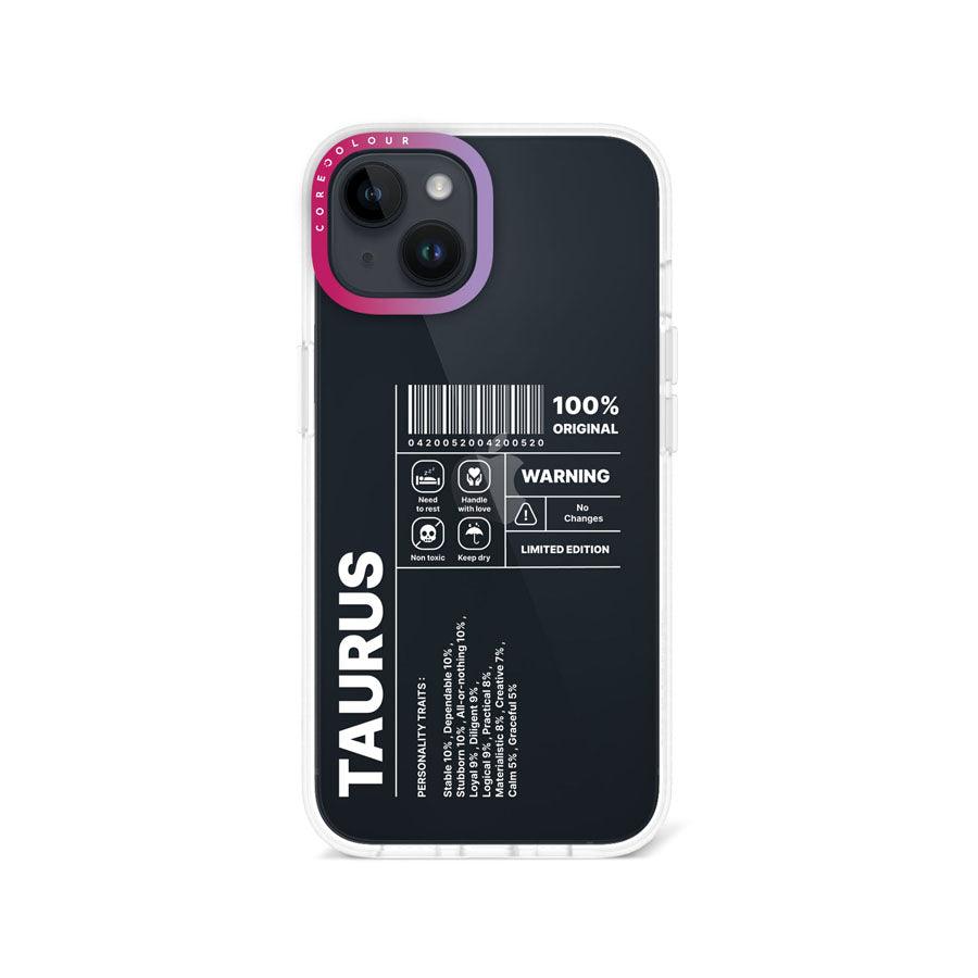iPhone 14 Warning Taurus Phone Case - CORECOLOUR AU