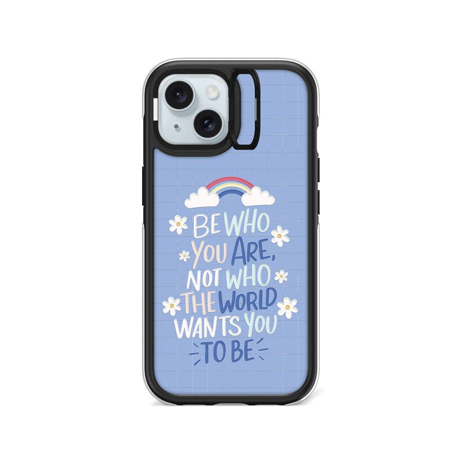 iPhone 15 Be Who You Are Camera Ring Kickstand Case - CORECOLOUR AU