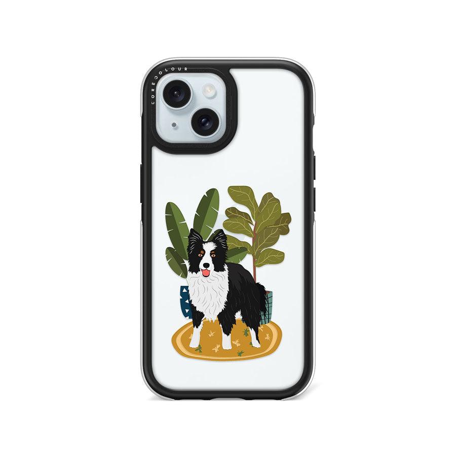 iPhone 15 Border Collie Camera Ring Kickstand Case - CORECOLOUR AU