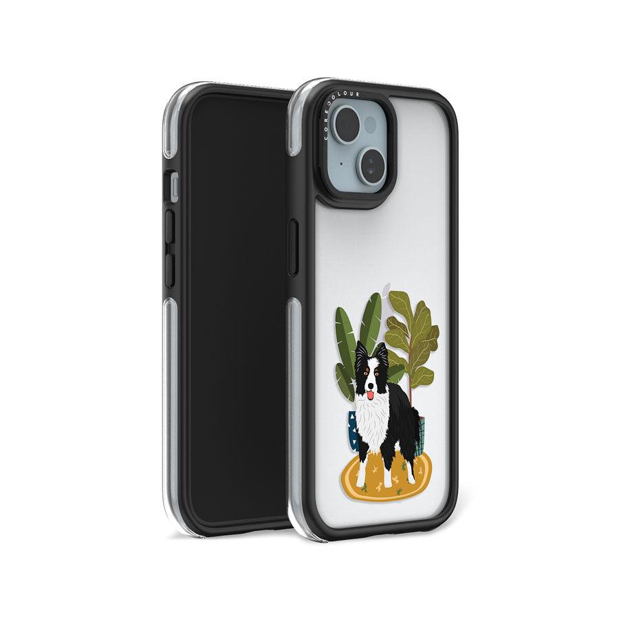 iPhone 15 Border Collie Camera Ring Kickstand Case - CORECOLOUR AU