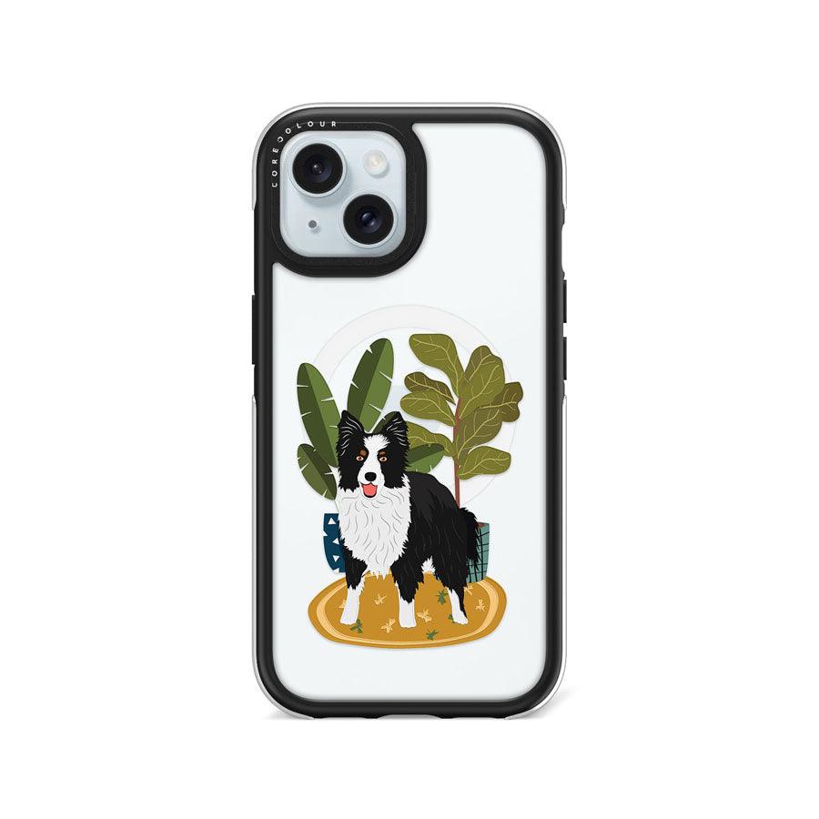 iPhone 15 Border Collie Ring Kickstand Case MagSafe Compatible - CORECOLOUR AU