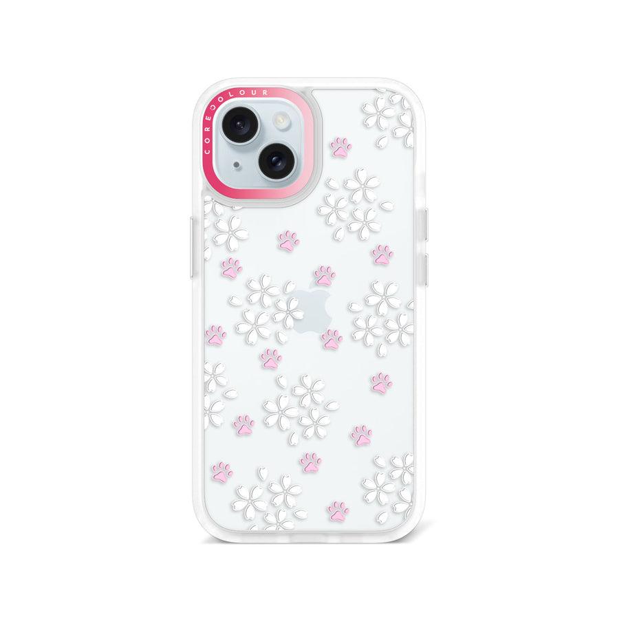 iPhone 15 Cherry Blossom Paw Phone Case - CORECOLOUR AU