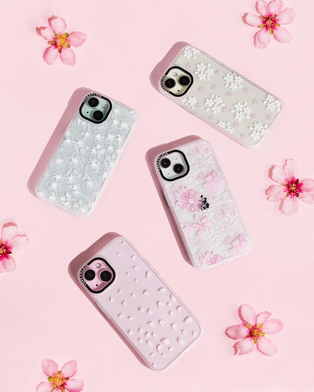 iPhone 15 Cherry Blossom Petals Phone Case MagSafe Compatible - CORECOLOUR AU