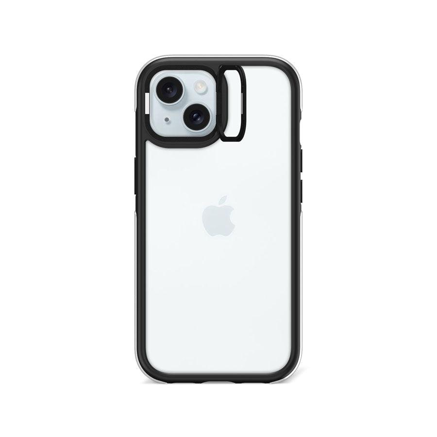 iPhone 15 Clear Camera Ring Kickstand Phone Case - CORECOLOUR AU