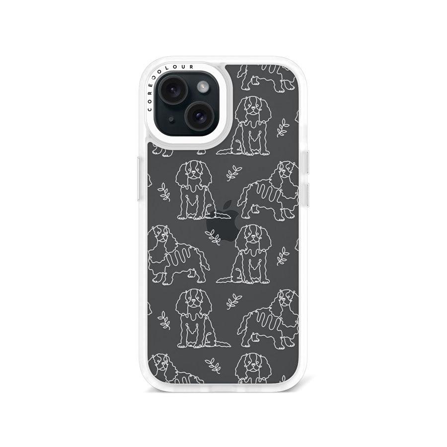 iPhone 15 Cocker Spaniel Minimal Line Phone Case - CORECOLOUR AU