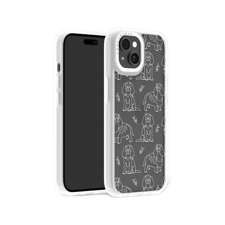 iPhone 15 Cocker Spaniel Minimal Line Phone Case - CORECOLOUR AU