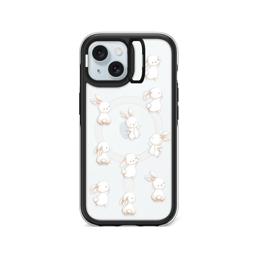 iPhone 15 Dancing Rabbit Ring Kickstand Case MagSafe Compatible - CORECOLOUR AU