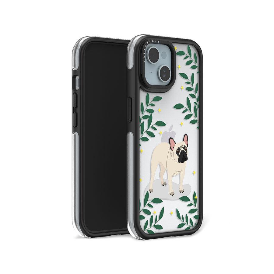 iPhone 15 French Bulldog Camera Ring Kickstand Case - CORECOLOUR AU
