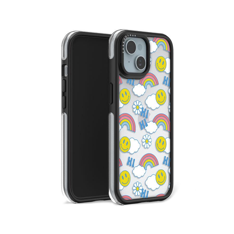 iPhone 15 Hi There! Rainbow Camera Ring Kickstand Case - CORECOLOUR AU