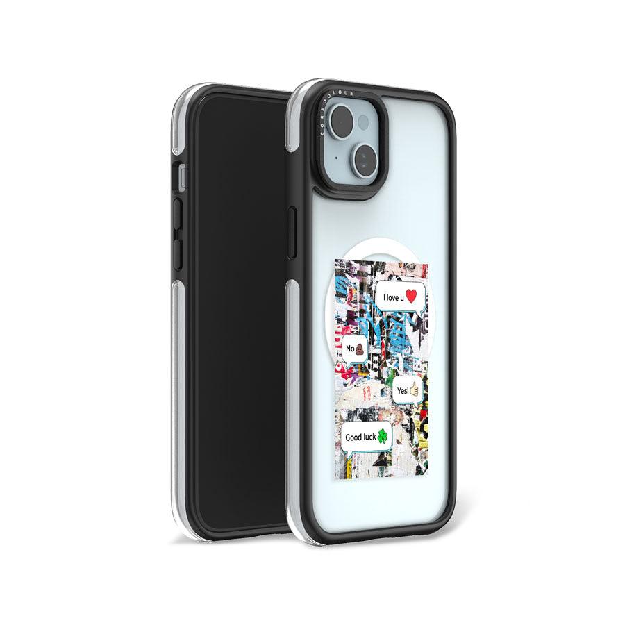 iPhone 15 I Love U Dialogue Ring Kickstand Case MagSafe Compatible - CORECOLOUR AU
