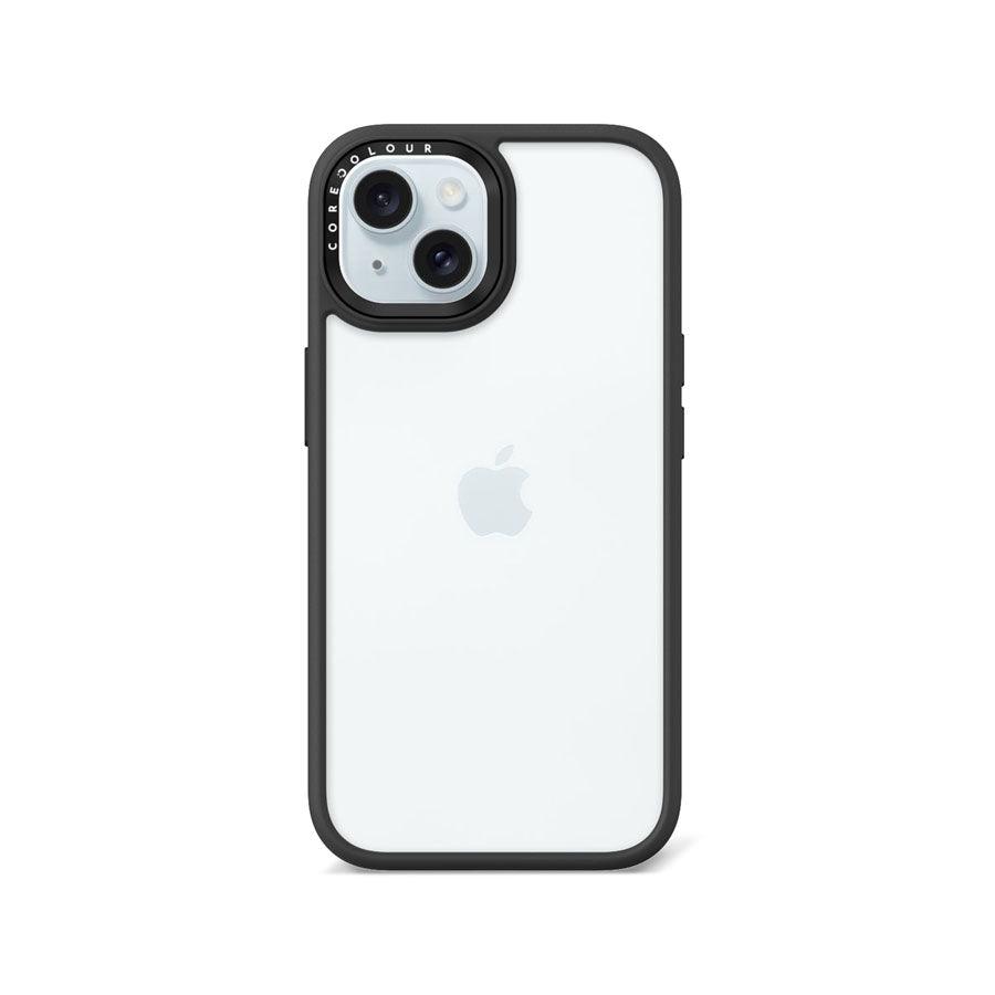 iPhone 15 Jet Black Clear Phone Case - CORECOLOUR AU