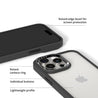 iPhone 15 Jet Black Clear Phone Case - CORECOLOUR AU