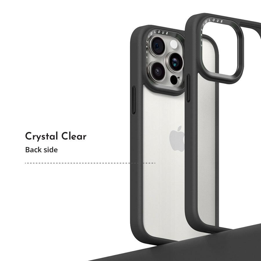 iPhone 15 Jet Black Clear Phone Case - CORECOLOUR AU