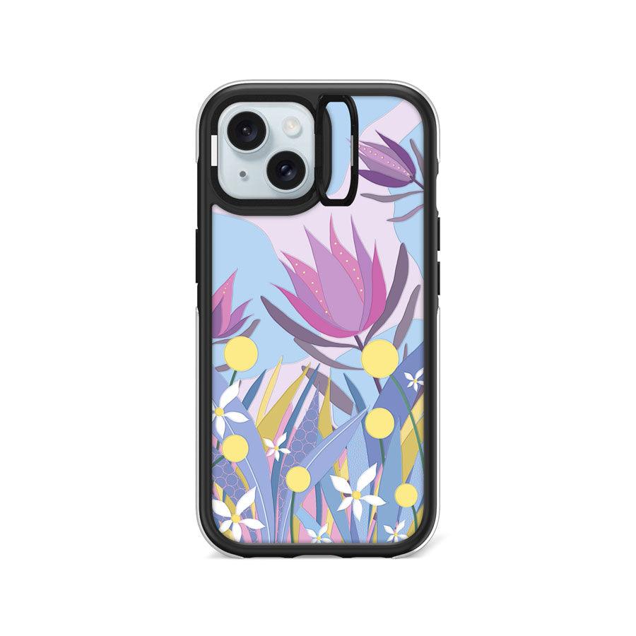 iPhone 15 King Protea Camera Ring Kickstand Case - CORECOLOUR AU