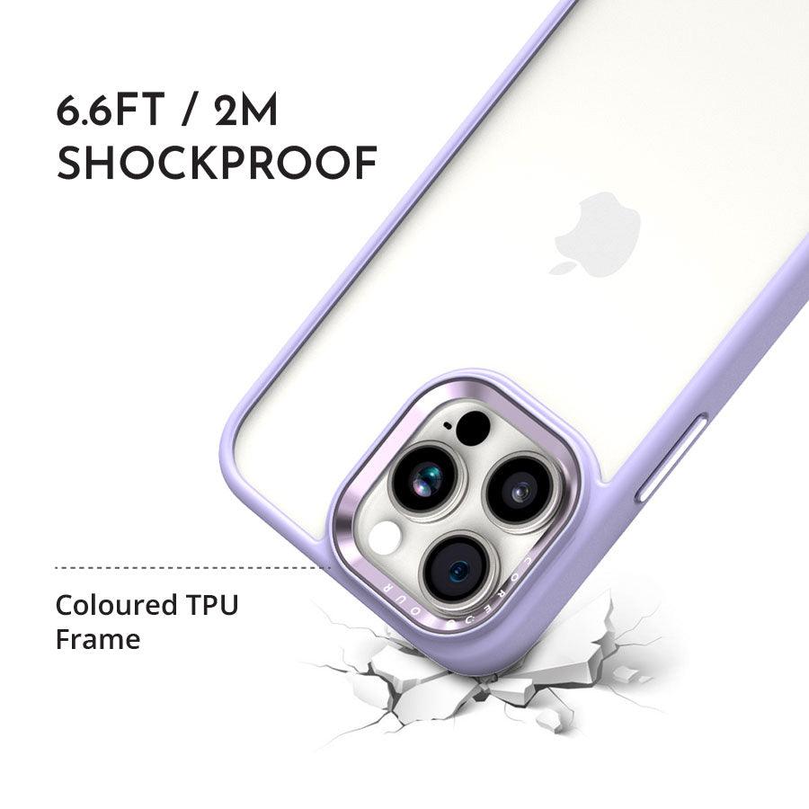 iPhone 15 Lavender Hush Clear Phone Case - CORECOLOUR AU