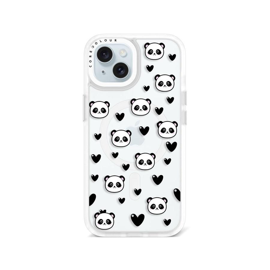 iPhone 15 Panda Heart Phone Case MagSafe Compatible - CORECOLOUR AU