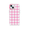 iPhone 15 Pink Houndstooth Phone Case - CORECOLOUR AU