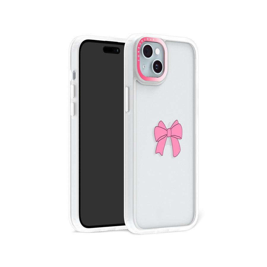 iPhone 15 Pink Ribbon Bow Phone Case MagSafe Compatible - CORECOLOUR AU