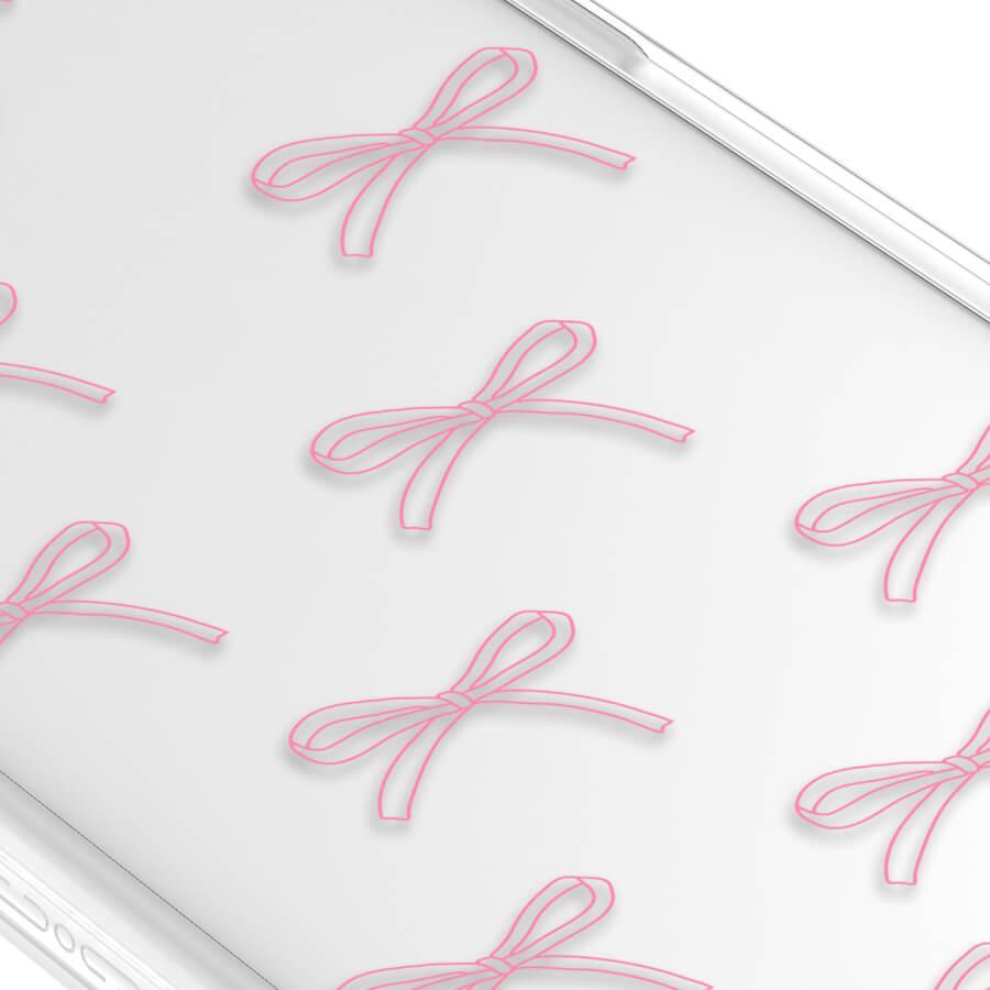 iPhone 15 Pink Ribbon Minimal Line Phone Case MagSafe Compatible - CORECOLOUR AU