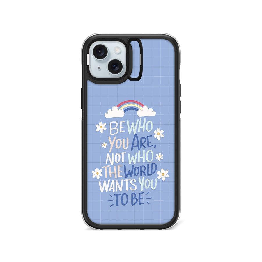 iPhone 15 Plus Be Who You Are Camera Ring Kickstand Case - CORECOLOUR AU
