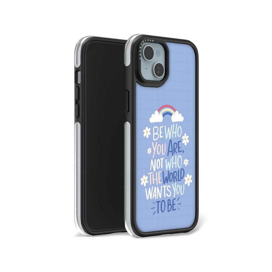 iPhone 15 Plus Be Who You Are Camera Ring Kickstand Case - CORECOLOUR AU