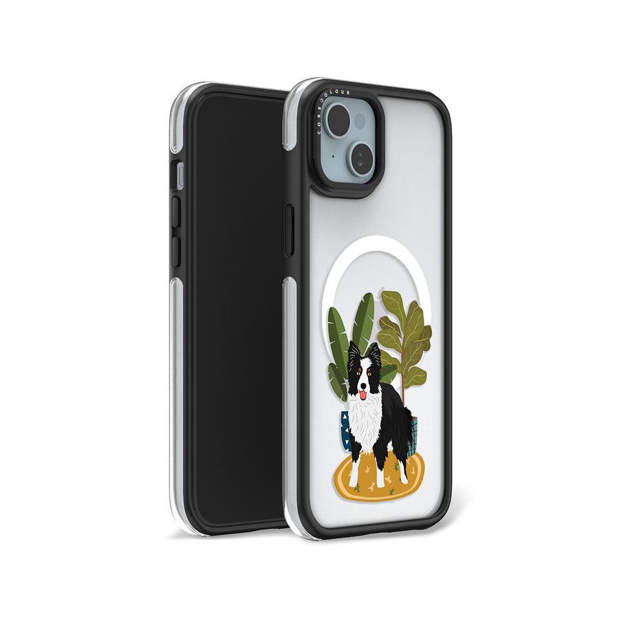 iPhone 15 Plus Border Collie Ring Kickstand Case MagSafe Compatible - CORECOLOUR AU