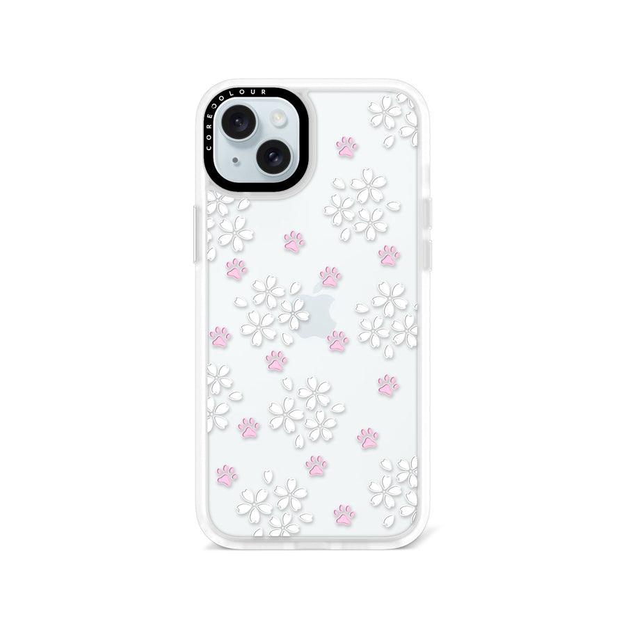 iPhone 15 Plus Cherry Blossom Paw Phone Case - CORECOLOUR AU