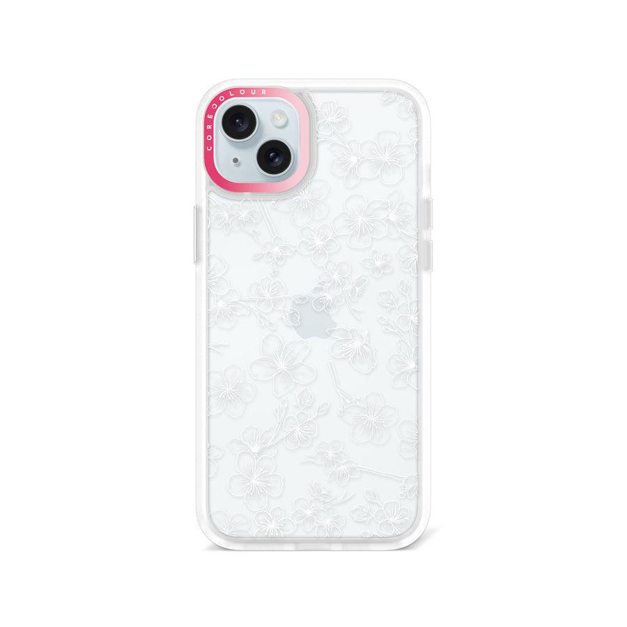 iPhone 15 Plus Cherry Blossom White Phone Case - CORECOLOUR AU