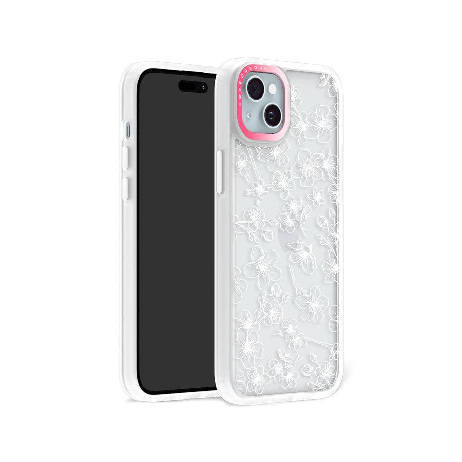 iPhone 15 Plus Cherry Blossom White Phone Case - CORECOLOUR AU