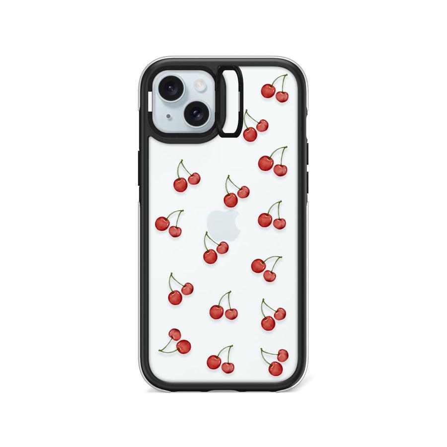 iPhone 15 Plus Cherry Mini Camera Ring Kickstand Case - CORECOLOUR AU