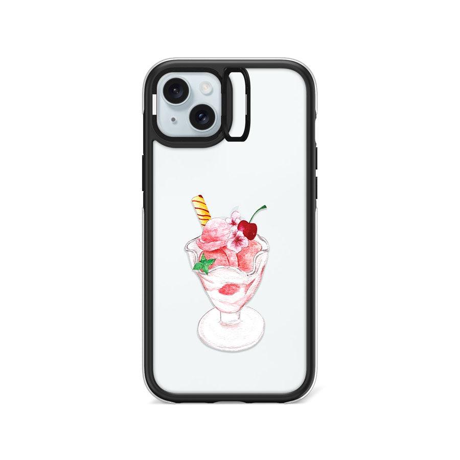 iPhone 15 Plus Cherry Parfait Camera Ring Kickstand Case - CORECOLOUR AU
