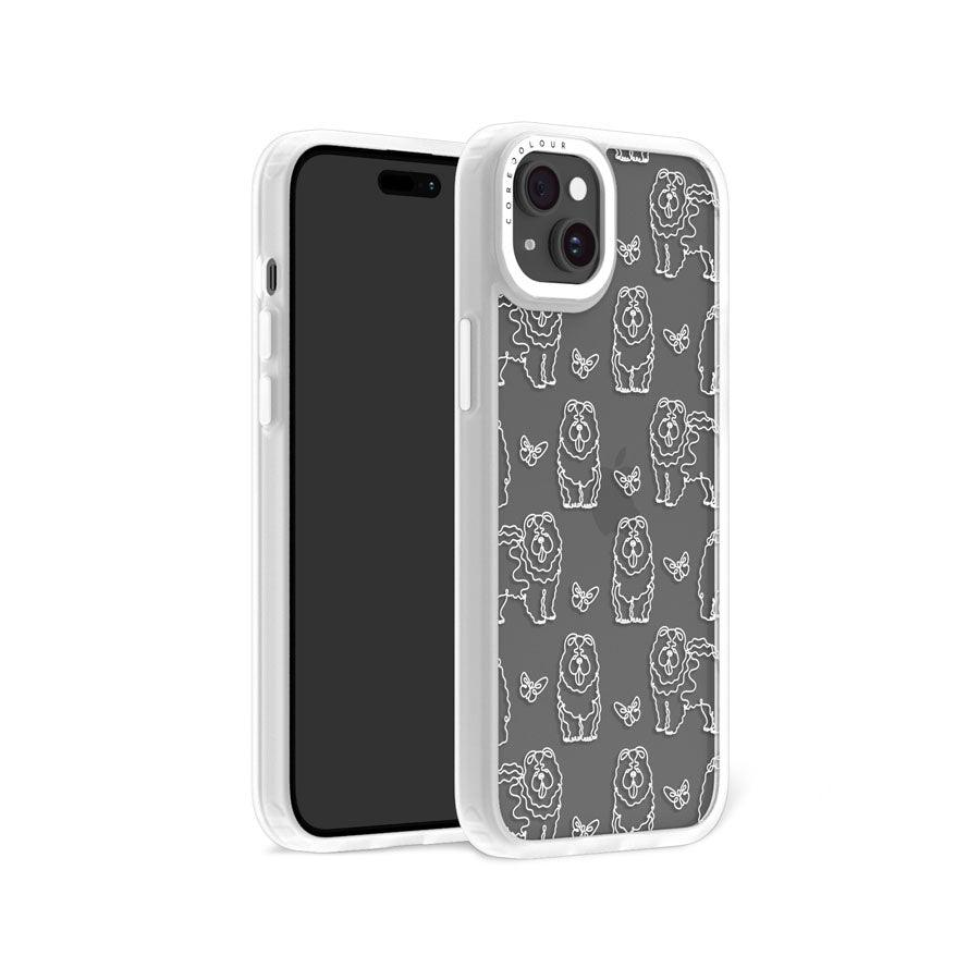 iPhone 15 Plus Chow Chow Minimal Line Phone Case - CORECOLOUR AU