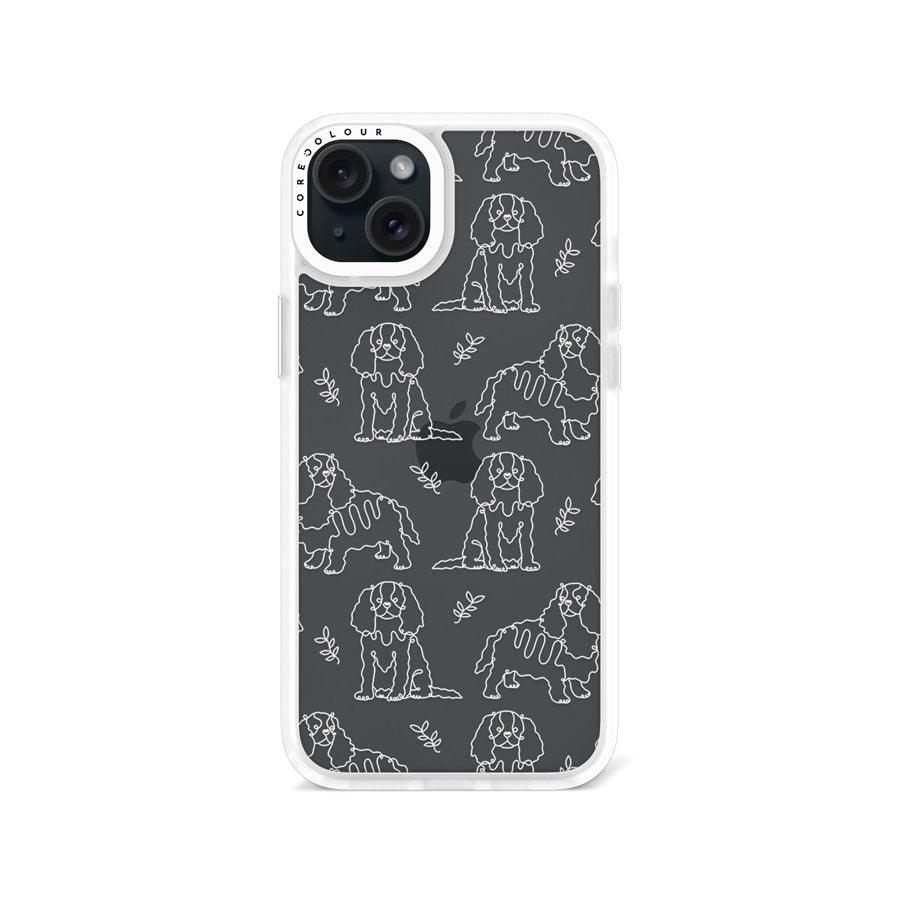 iPhone 15 Plus Cocker Spaniel Minimal Line Phone Case - CORECOLOUR AU
