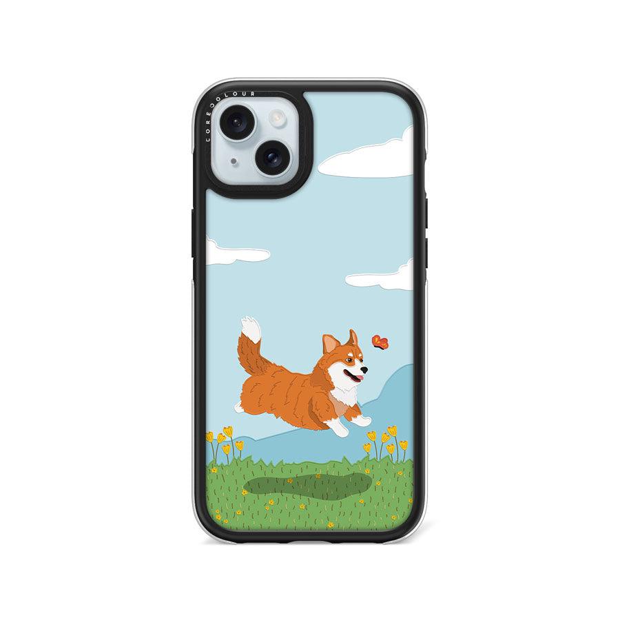 iPhone 15 Plus Corgi Camera Ring Kickstand Case - CORECOLOUR AU