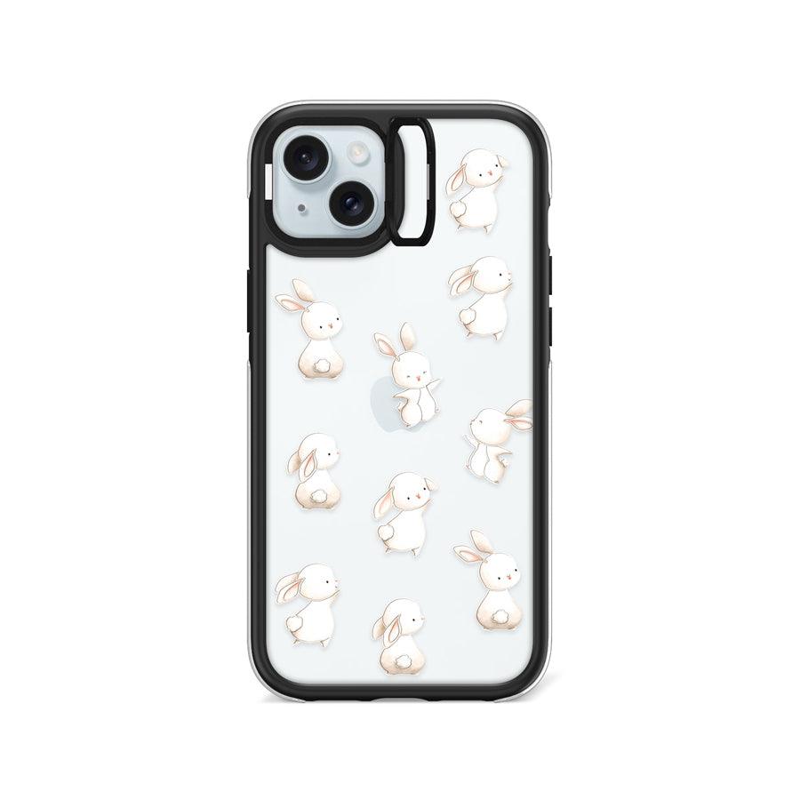 iPhone 15 Plus Dancing Rabbit Camera Ring Kickstand Case - CORECOLOUR AU