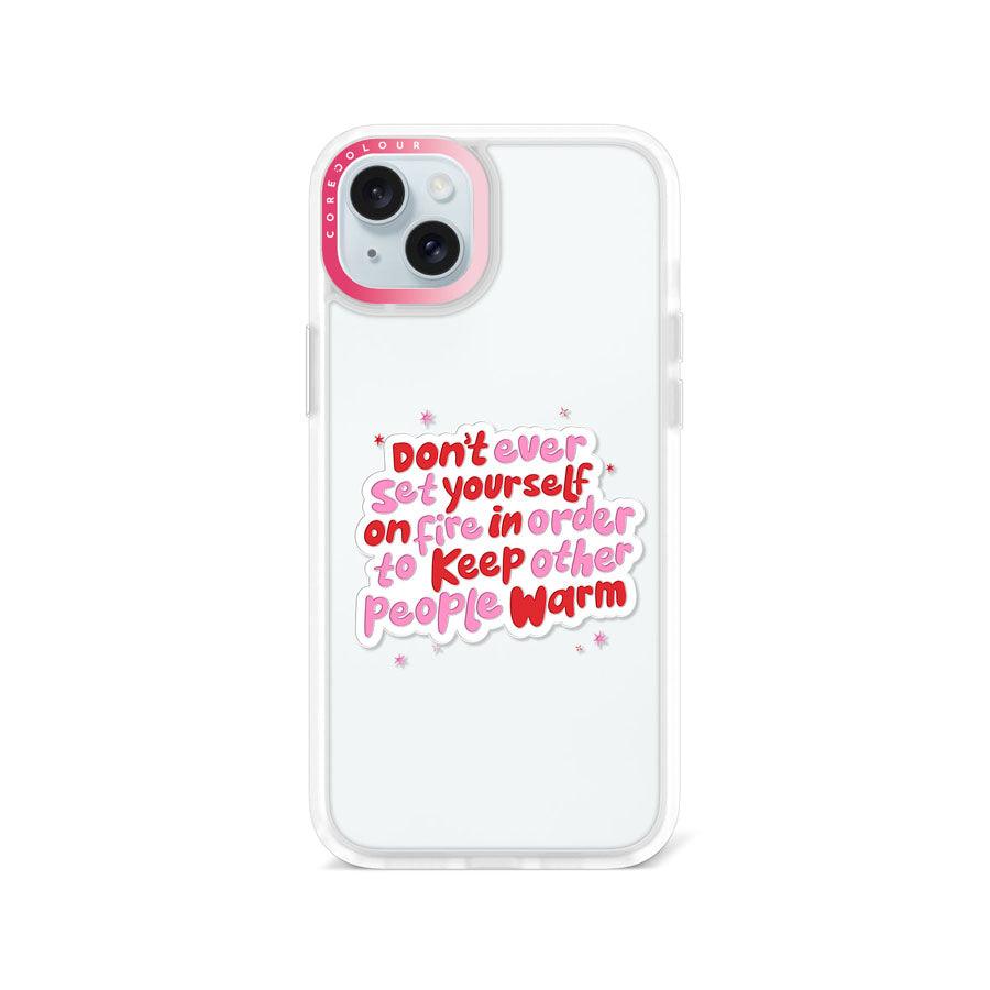 iPhone 15 Plus Don't Ever Set Phone Case - CORECOLOUR AU