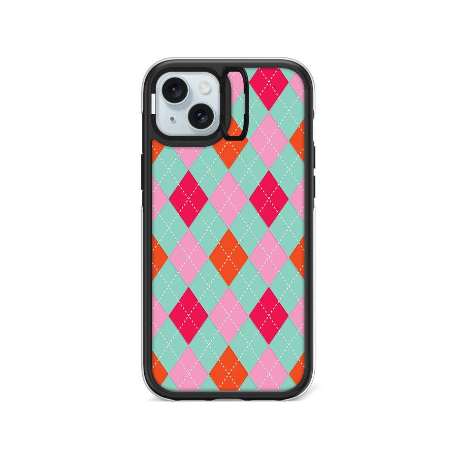 iPhone 15 Plus Flamingo Rhapsody Camera Ring Kickstand Case - CORECOLOUR AU