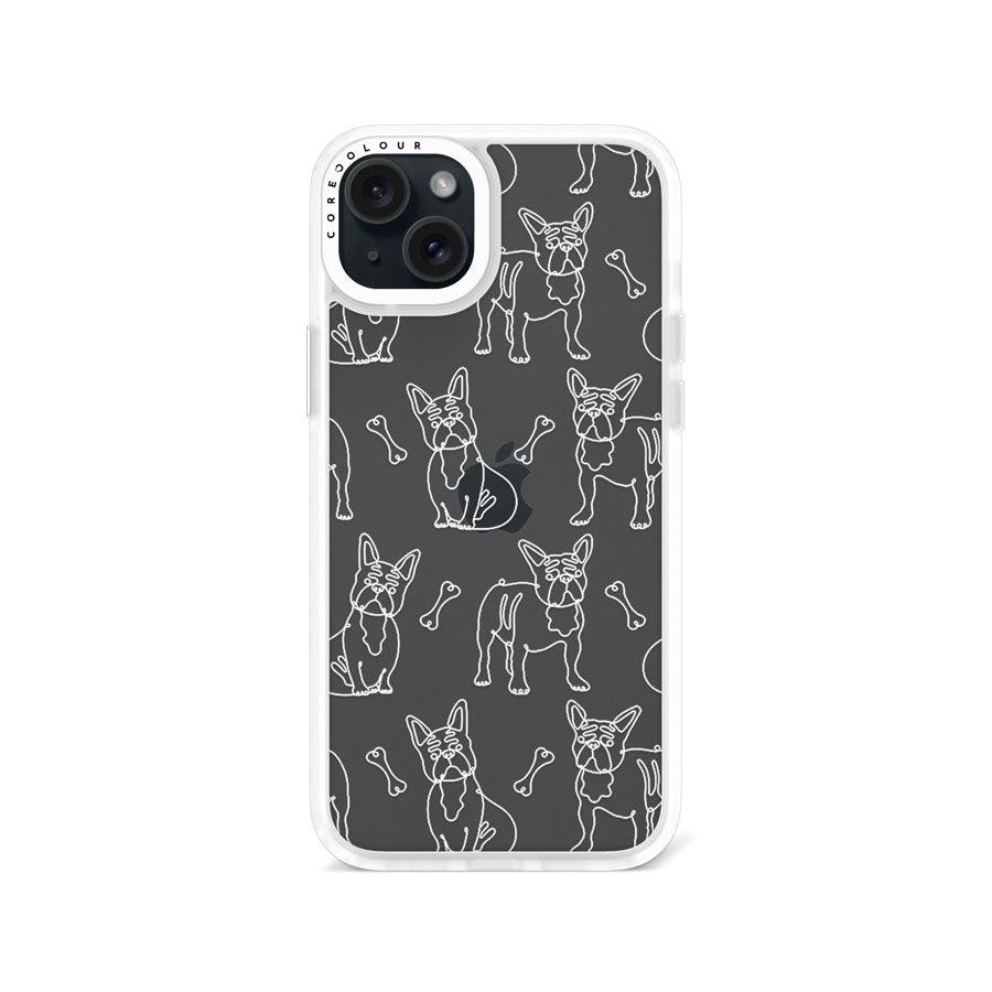 iPhone 15 Plus French Bulldog Minimal Line Phone Case - CORECOLOUR AU