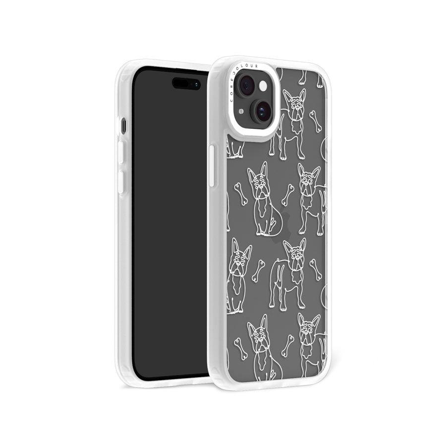 iPhone 15 Plus French Bulldog Minimal Line Phone Case - CORECOLOUR AU