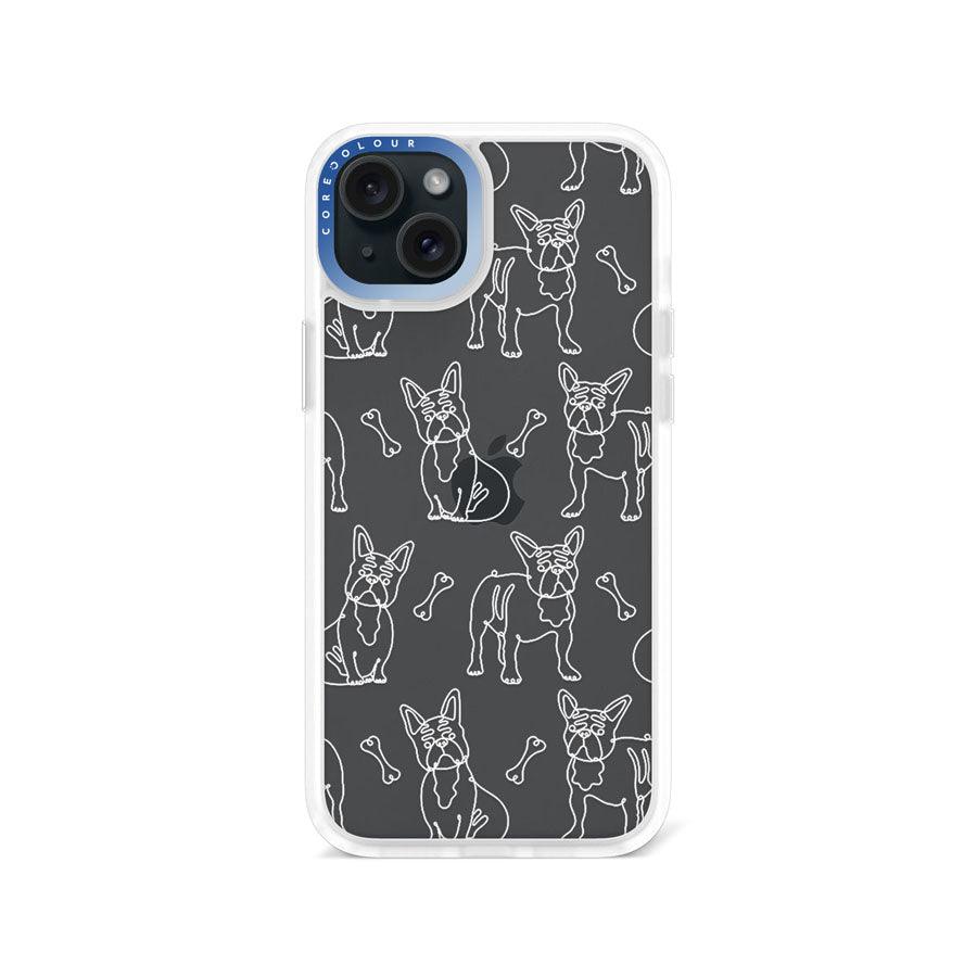 iPhone 15 Plus French Bulldog Minimal Line Phone Case - CORECOLOUR AU