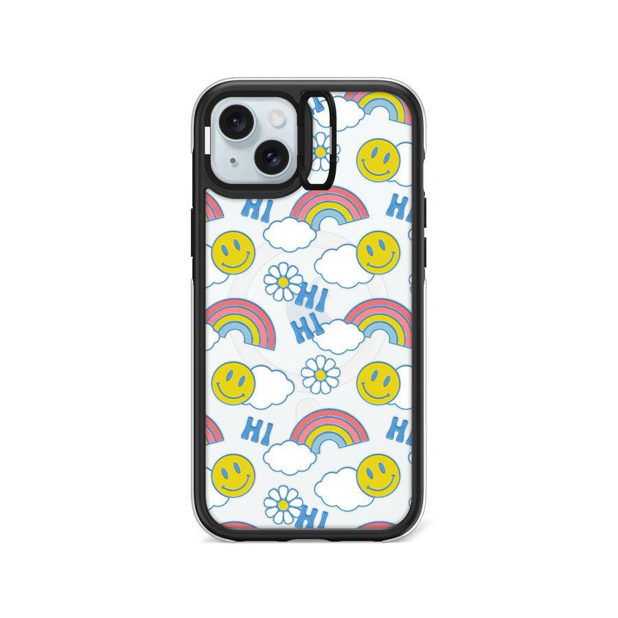 iPhone 15 Plus Hi There! Rainbow Ring Kickstand Case MagSafe Compatible - CORECOLOUR AU
