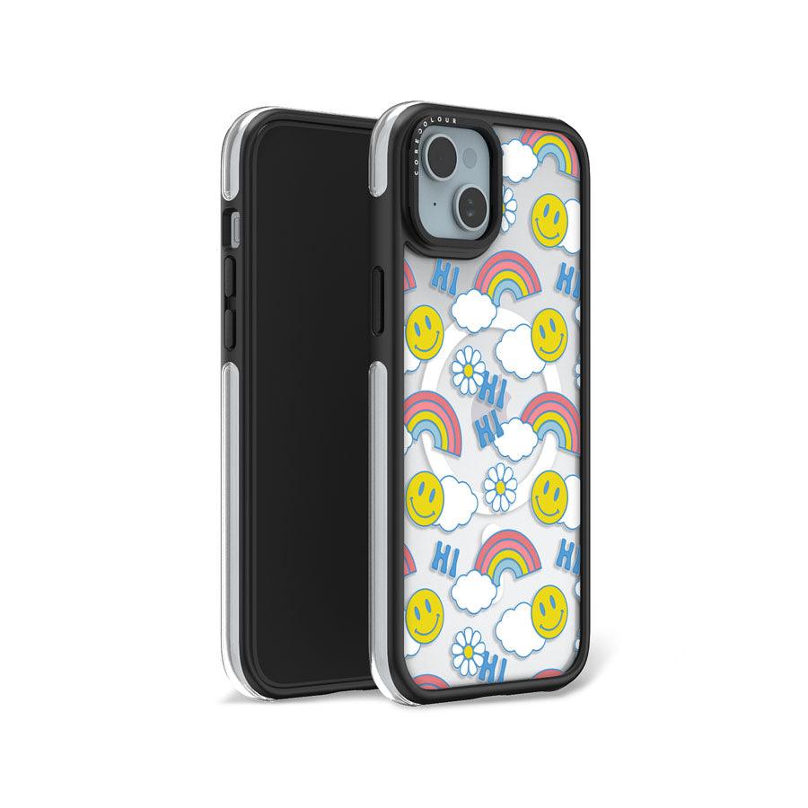 iPhone 15 Plus Hi There! Rainbow Ring Kickstand Case MagSafe Compatible - CORECOLOUR AU