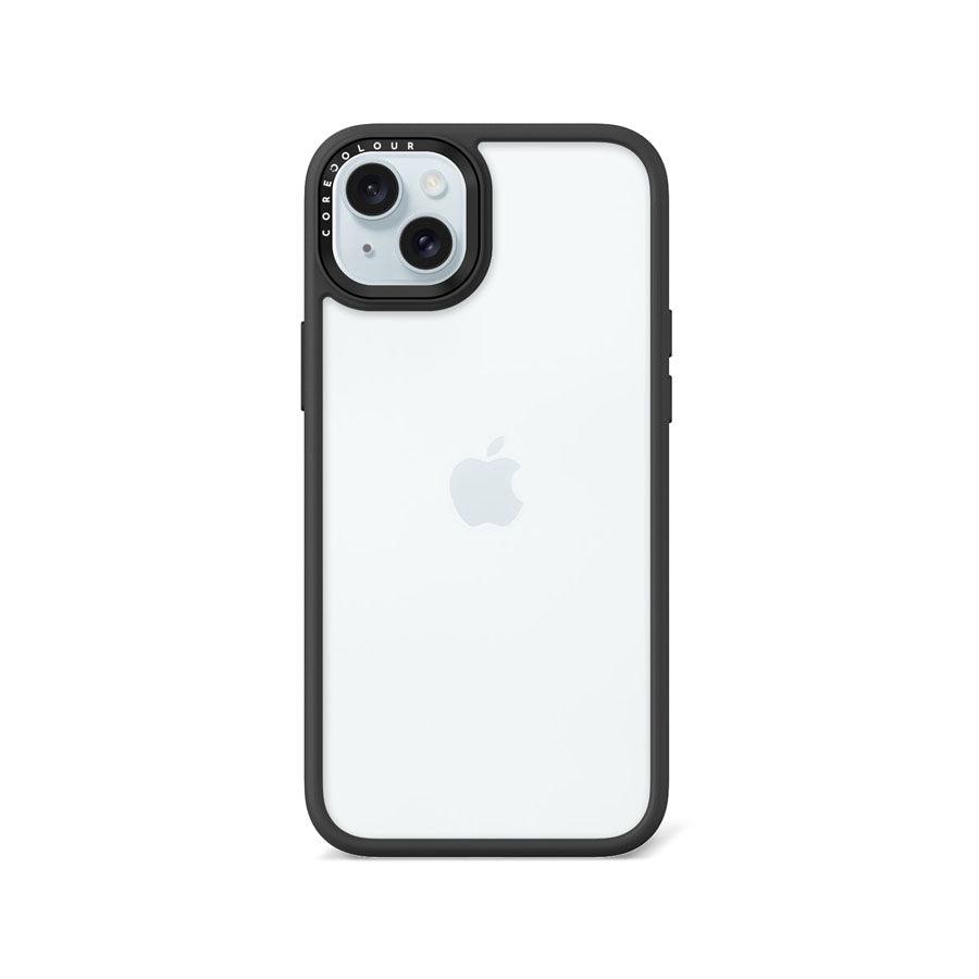iPhone 15 Plus Jet Black Clear Phone Case - CORECOLOUR AU